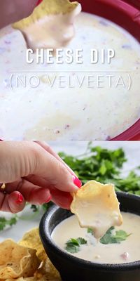 Looking for cheese dip recipes that are easy to make and a healthier appetizer option? This easy appetizer contains real cheese, meaning it's a cheese dip with no Velveeta! Give it a shot if you don't like using Velveeta, ok?!