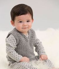 Easy V-Neck Vest Free Crochet Pattern in Red Heart Yarns: