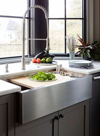 37" Apron Front - Ledge Sink - 9" Depth - Single Bowl - Offset Drain R - Create Good Sinks