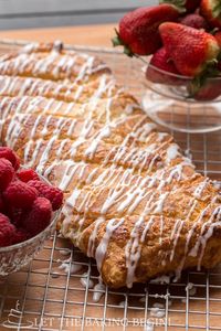 Almond Cream Puff Pastry Braid - just like the bear claw, just much, much easier to make!