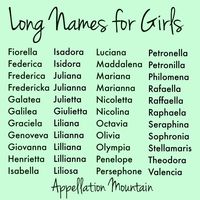 Long Names for Girls