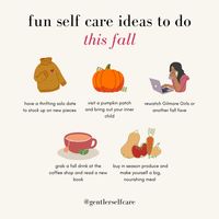 Can we all agree on something?? 👀 Fall is the best season. 🍁🍂 HANDS DOWN. I’m going to be sharing fall aesthetic self care ideas all season long, and here’s the first batch. Need some more self care ideas? Click the graphic tograb my 101 Self Care Ideas Freebie! ✨ What fall self care are you most excited for? Tell me in the comments!