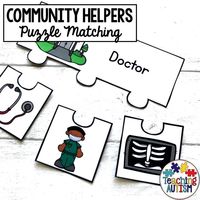 This resource is a fun and hands on approach for your students to continue their learning on community helpers and look at which objects are linked to individual community helpers. For example a dentist - teeth, toothbrush, dental office etc.