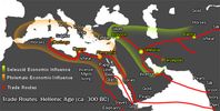 Ptolemaic Trade Routes : https://www.ancient.eu/image/67/hellenic-trade-routes-300-bce/  https://www.ancient.eu/article/1256/the-economy-of-ptolemaic-egypt/