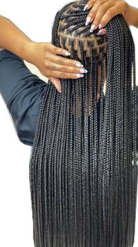 small knotless extended ! in 2022 | Protective hairstyles braids, Black girl braided hairstyles, Box braids hairstyles for black women