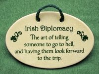 Irish Quotes, Sayings & Jokes, irish diplomacy