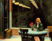 Edward Hopper : Automat 1927 Canvas Gallery Wrapped Giclee | Etsy