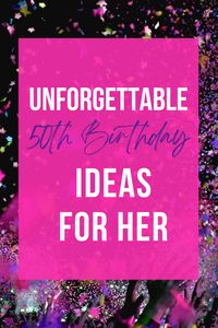 Affordable 50th birthday ideas for her that everyone should know about. 🎉 #50thbirthday #50th #50thbirthdayparty #50thbirthdaypartyideas