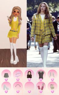 dress to impress clueless cher 1990s outfit tutorial dti vip