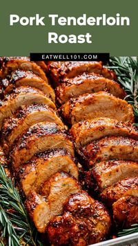 Roasted Pork Tenderloin Recipe - #pork #tenderloin #recipe #eatwell101 - This roasted pork tenderloin is rich with holiday flavor - Incredibly tender, juicy and delicious! - #recipe by #eatwell101®