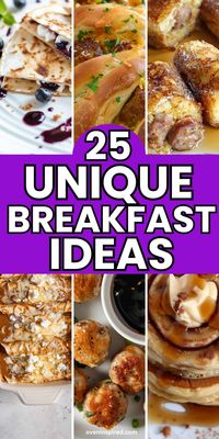 Check out these delicious and quick and easy best unique breakfast ideas and recipes for your family to enjoy!