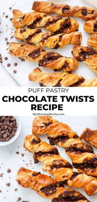 Here's how to make chocolate torsades with this easy chocolate twist recipe. It's made with puff pastry and tastes so good.