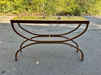 (2) Marketplace - Bombay Co Console Table - Metal and glass - Hollywood regency styling - furniture - accent | Facebook