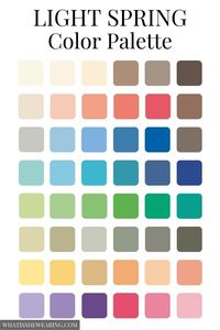 light spring color palette