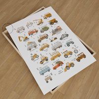 Transport Alphabet Vehicle Print for Little Boys Car Wall Art Boys Bedroom Decor Alphabet Wall Art Kids Gifts ABC Educational Print Playroom - Etsy