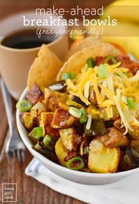 Close up photo of a breakfast bowl