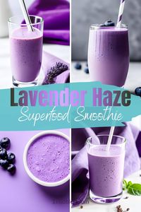 The Lavender Haze Superfood Smoothie is the drink of all drinks for Swifties who want healthy ingredients, superfoods for extra brain power and healthy fats, fiber and protein for a full meal #17daydiet #17daykickstartdiet #lavenderhazedrink #lavenderhazesmoothie