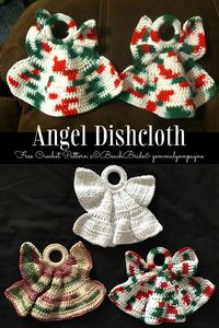 12 Christmas Dishcloth Free Crochet Patterns - DIY Magazine