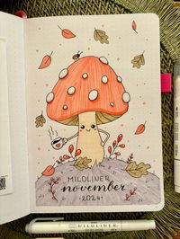 November coverpage in my bujo