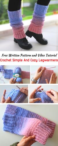 Crochet Cozy Legwarmers / Written Pattern - Sirin's Crochet