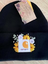 DIY Floral Beanie Kits - Etsy