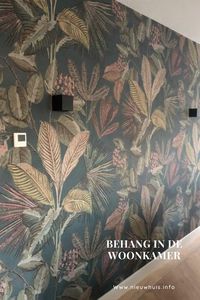 Behanginspiratie: Bekijk dit nieuwbouwhuis met behang in de woonkamer. Het behang is type pantera en van BN Walls.  #behanginspiratie #wallpapers