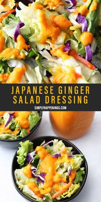 This is a Japanese steakhouse ginger dressing recipe that tastes just like the salad dressing you get at your local hibachi or teppanyaki restaurant.