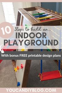 How to build an Indoor playground. DIY toddler playground. Indoor playground for toddlers.