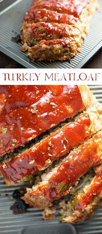 This turkey meatloaf will be a new family favorite - it's so moist and the sauce…