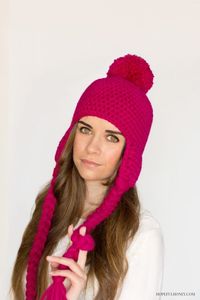 Pompom Beanie Crochet Pattern