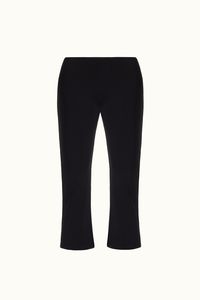 One of the designer's favorite inspirations is Audrey Hepburn, who popularized the classic black Capri pants. It was also Lana’s continued search for a seamless, comfortable yet dressy alternative to workout pants that she could dress up or down for work or play. Made from the Sensitive Classic Euro Jersey fabric, these pants will take you through every season as they become a timeless staple in your wardrobe. Grip elastic at the waist band keeps them in place and the notched flare slits at the