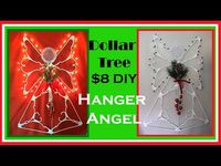 Dollar Tree Christmas 2019 Hanger Angel DIY - Dollar Tree DIY Christmas Angel - YouTube