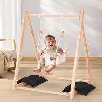 PRICES MAY VARY. Baby Swing Set: Our baby swing set is designed with your baby's comfort and safety in mind, making it an indispensable addition to your baby gear collection. Suitable for infants from 6 months to 3 years old, this toddler swing set will accompany your child through plenty of outdoor fun while helping improve their balance, coordinate their movements, and exercise their growing muscles. Safety First, Superior Quality: This toddler swing is constructed from high-quality pinewood a