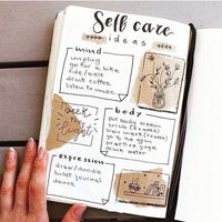 Self care journal to help you get through even your hardest day. Help keep yourself accountable for your own happiness and health