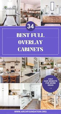 Full overlay cabinets for your next home renovation present a contemporary look that maximizes space and provides a seamless aesthetic in your kitchen.