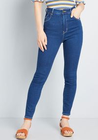 Rolla's Street Level Sass Skinny Jeans Blue | ModCloth