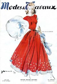 Carven P/E 1948. Illustration de Jacques Demachy.