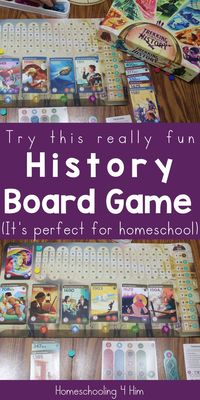 Gameschooling or homeschooling is so much fun with this exciting history board game! This game is perfect for upper elementary, middle school, and high school kids. Make your next family game night educational with this exciting board game! Learn more here.