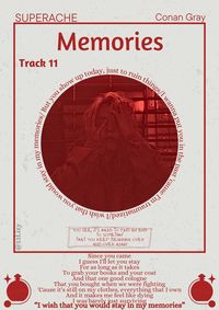 Memories- Conan Gray- superache- poster- room poster- music poster