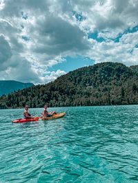 Lake Bled, Slovenia, Europe, lake, kayak, mountains, nature, trees, green, water, clear, beautiful, summer, adventure