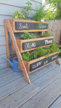 Spruce up your herb garden with Ladder Herb Garden Ideas - a unique and visually appealing way to cultivate your favorite herbs!