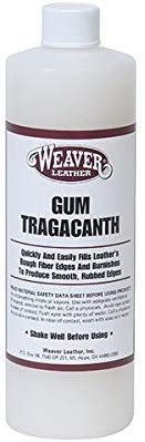 Sandpaper + GUM TRAG + Elbow Grease = Perfect Edges Amazon.com : Weaver Leather Gum Tragacanth, White, 1 Pint : Sports & Outdoors