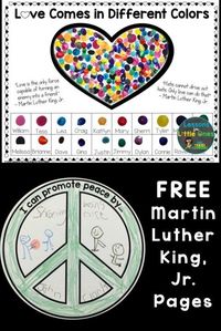 Favorite Martin Luther King, Jr. Activities & Free Printables - Lessons for Little Ones by Tina O'Block