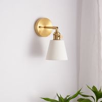 Looking for an elegant, minimalist look? Here it is. With a sleek and simple design, this white textured ceramic wall light offers clean lines and natural warmth to any room. Made of high-quality material and easy installation, it’s perfect for any home decor. - Bulb Base - E26/E27 - Voltage 90-240 v - Watts - 60 w - Hardware material - brass - Canopy / wall plate material - brass - Lampshade material - white ceramic - Canopy / wall plate size - 10 cm or 4 inches (12 cm or 4.7 inches available u