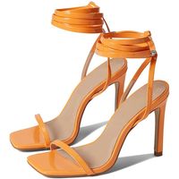 Not your average ankle wrap sandals. BLAKE is a sleek and minimalistic heel that’s the perfect plus one for all your weekend plans. Product details: Heel height: 4.4" Color: Orange Fits true to size Material: Vegan leather