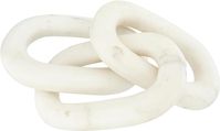 Aesthetic home decor- perfect for living room coffee table, centerpiece, tv stand, etc. Very chic marble white chain link!