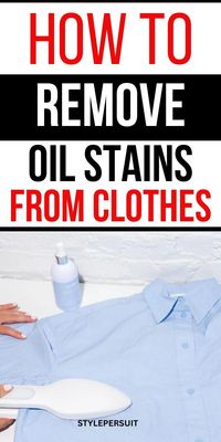 Looking for the best ways to remove oil stain from clothes, click to discover the top stain removers for getting rid of oil from clothes...