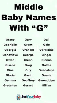 Looking for a unique and elegant middle name starting with 'G'? Discover charming and timeless options for your baby girl or boy, from classic to modern! 💖 Find your perfect middle name inspiration here!