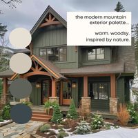 Modern Mountain Exterior Sherwin Williams Paint Palette, Neutral Inter – Millie Hart Interiors