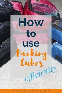 What's the best way to pack your luggage? Try using packing cubes! Click here to read how to efficiently organize your suitcase using packing cubes. Get tips for making unpacking and finding your clothes a breeze. Whether traveling domestically or internationally, packing cubes are both a time saver and organizer. Read this to find out how. #traveltips #packingcubes #luggage #howtopack